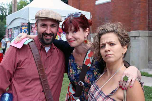 Calgary Fringe performers from 2014 - Rory Ledbetter, Penny Ashton, and Deanna Fleysher