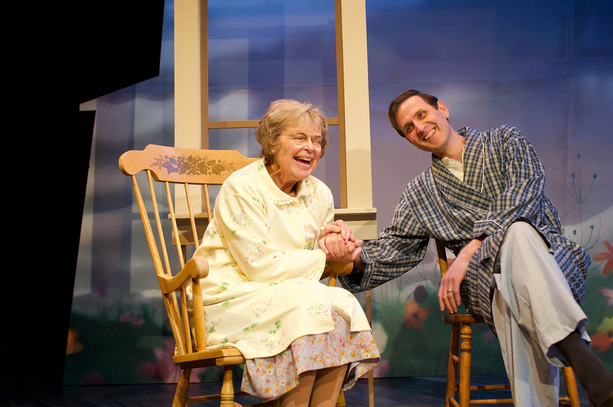 Judtih Buchan as Carrie Watts and Nathan Schmidt as Ludie in the Rosebud Theatre Production of The Trip to Bountiful by Horton Foote.