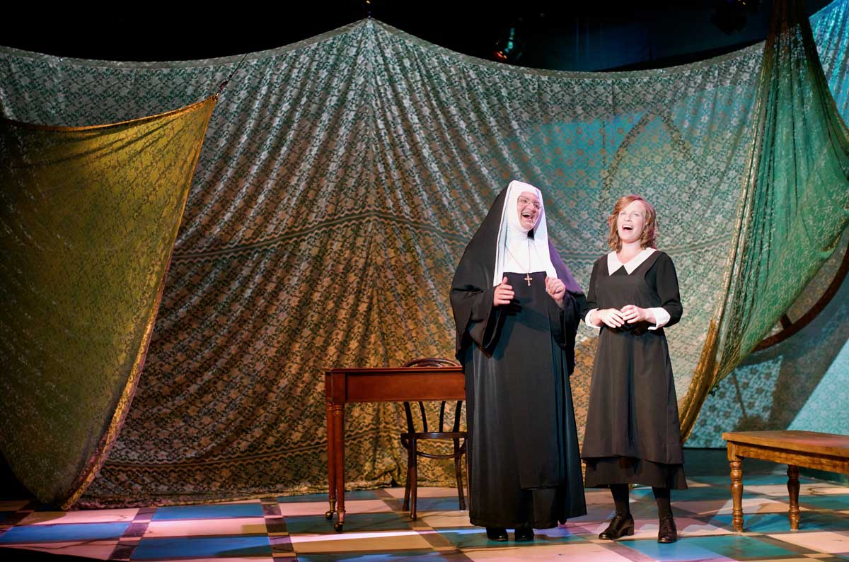 Katelyn Morishita and Cassia Schmidt in The Sound of Music at Rosebud Theatre