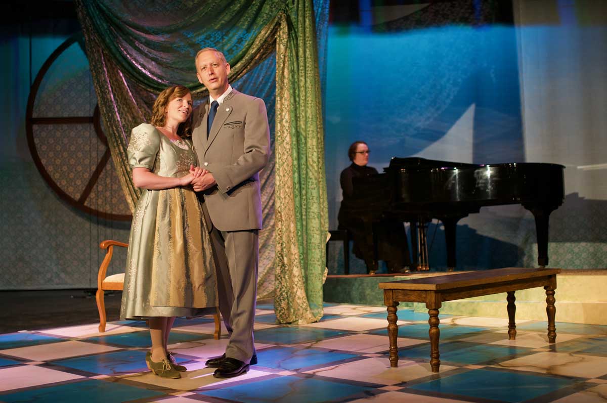 Cassia Schmidt and Ian Farthing in The Sound of Music at Rosebud Theatre