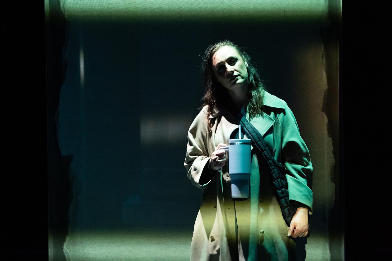 Lauren Brotman in the Vertigo Theatre Production of The Girl on the Train. Photo Tim Nguyen.