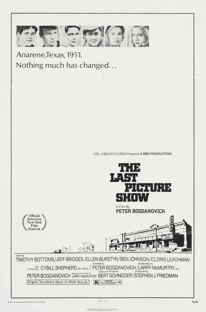 Poster from the movie: The Last Picture Show. 