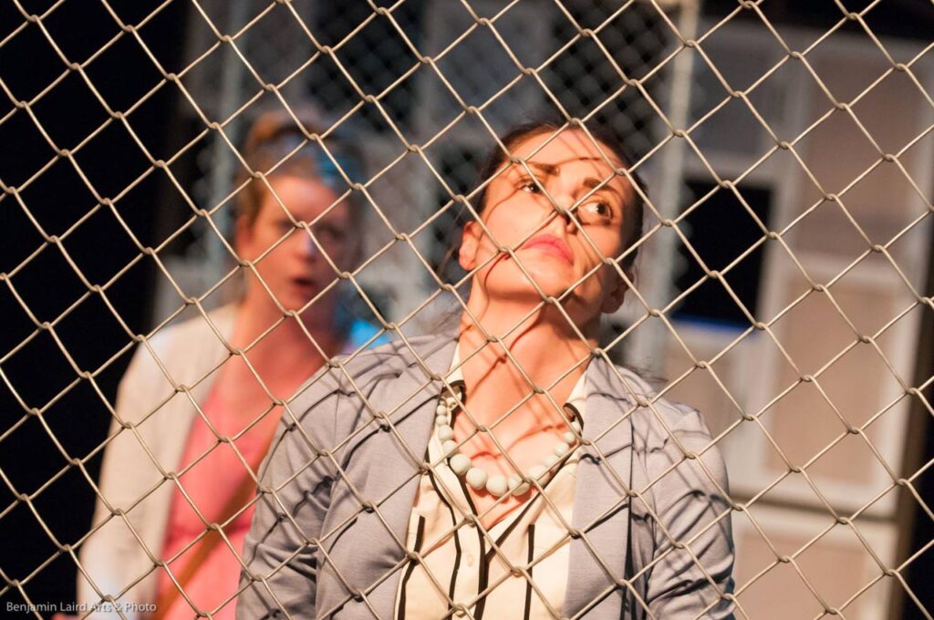 Kira Bradley, and Arielle Rombough in The Lunchbox Theatre Production of Book Club by Playwright Meredith Taylor Parry. Photo Benjamin Laird.