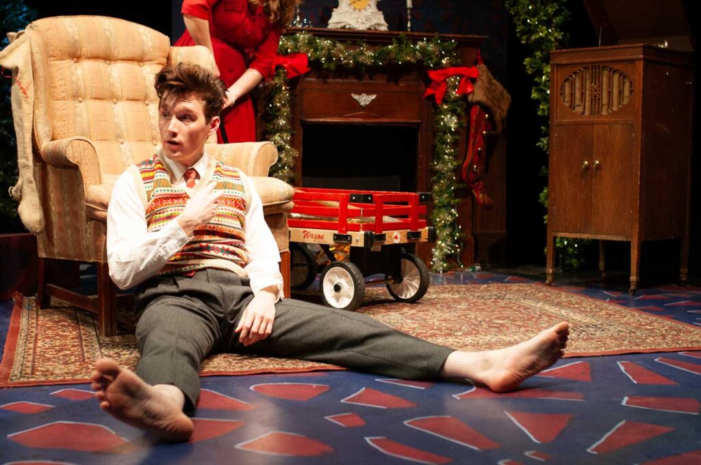 Mark Kazakov in the Rosebud Theatre Production of Christmas on the Air. Photo Morris Ertman.