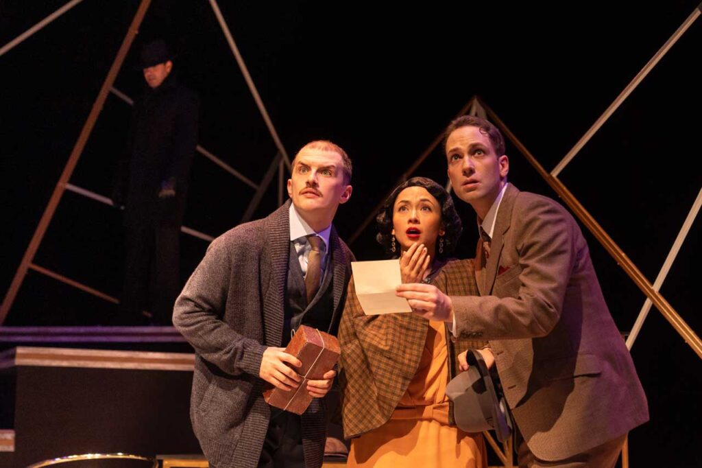 Production Still Peril in the Alps at Vertigo Theatre