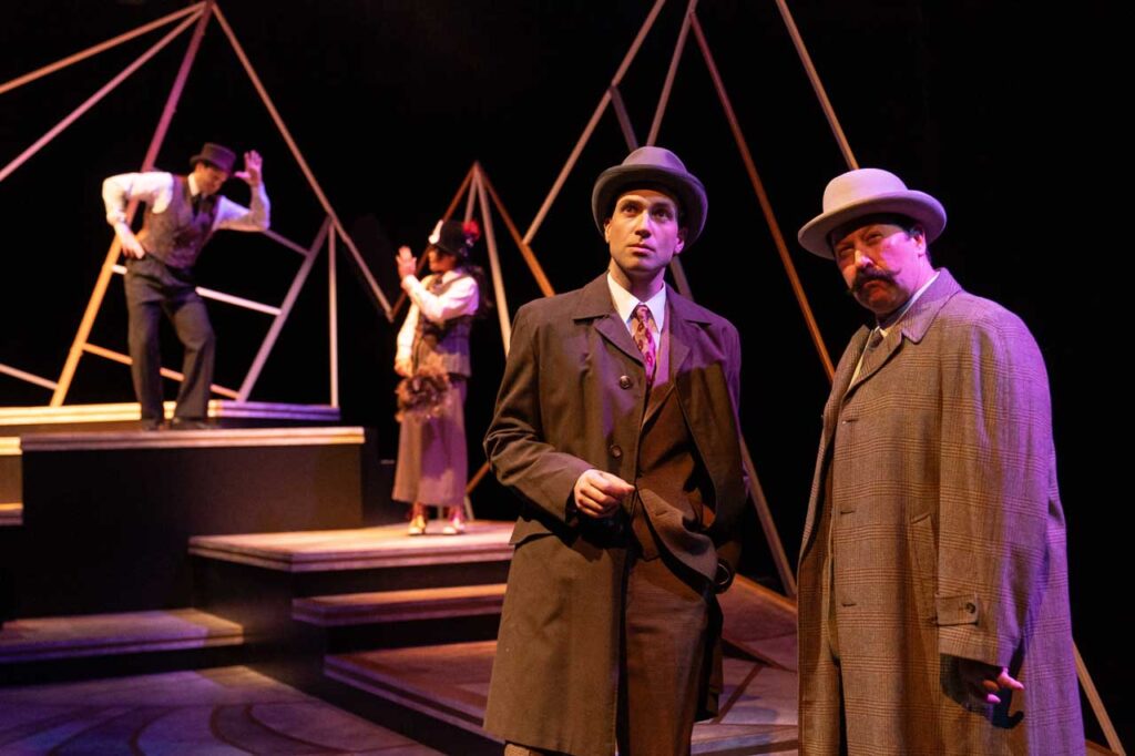 Production Still Peril in the Alps at Vertigo Theatre