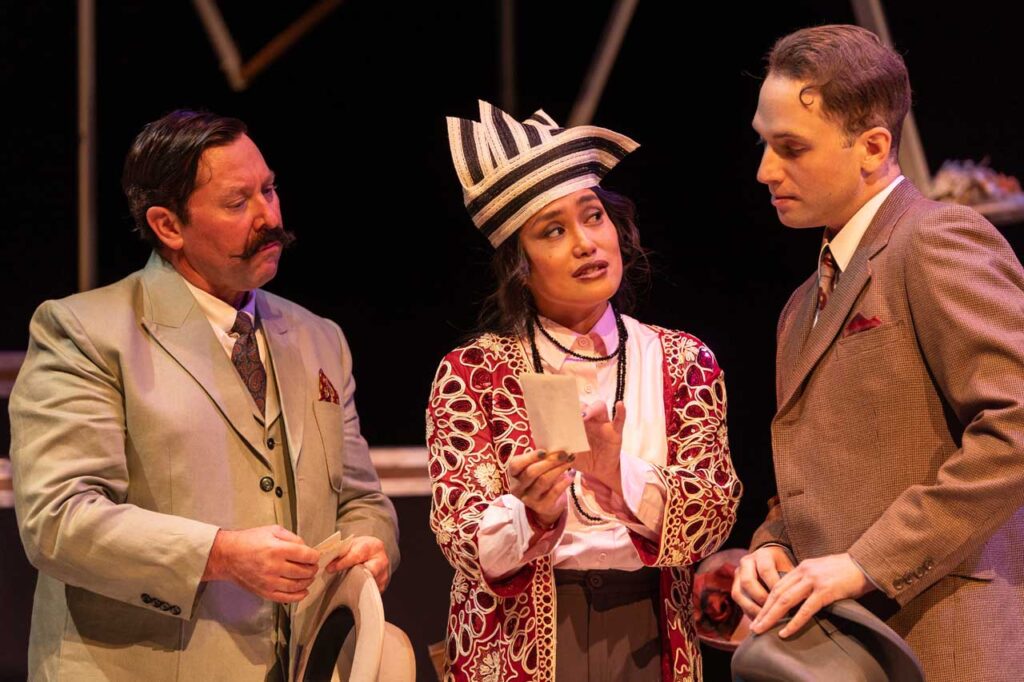 Production Still Peril in the Alps at Vertigo Theatre